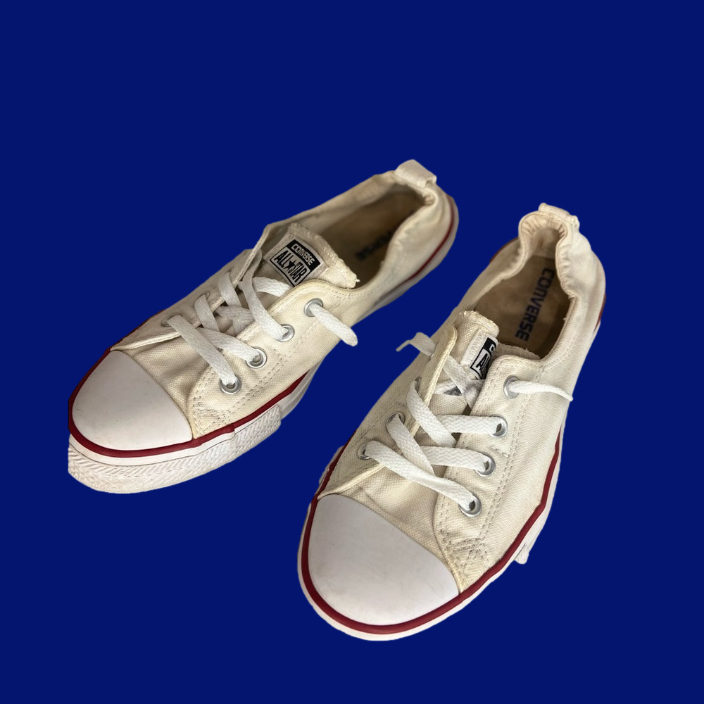 Converse All-Star~Low-Cut~Upper Canvas Sneaker~Rubber Sidewall & Toe Cap~Size 10